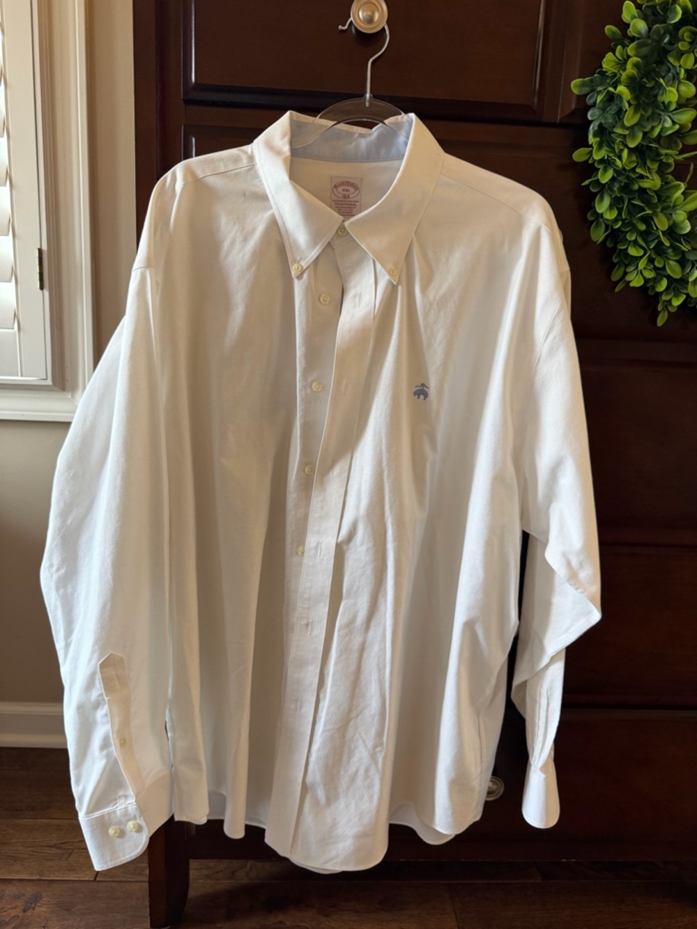 Brooks Brothers White Button-Down Dress Shirt